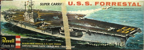 Revell 1/542 USS Forrestal Super Carrier, H339-400 plastic model kit